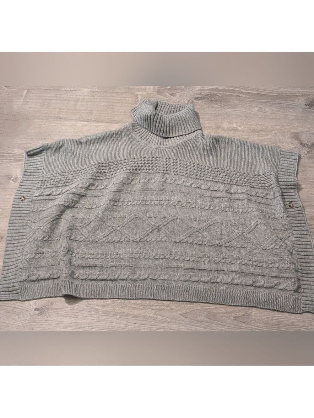 Lole gray turtleneck poncho OS